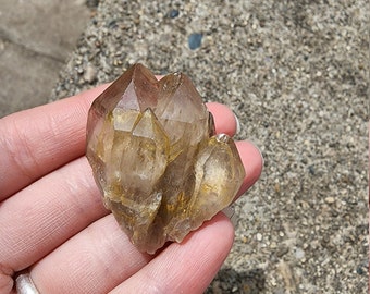 Natural Congo Citrine Quartz Crystal Specimen