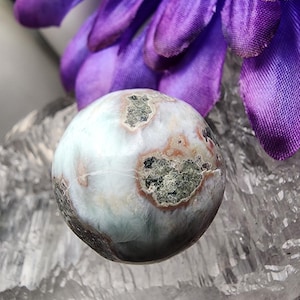 Beautiful Larimar Crystal Sphere from The Dominican Republic