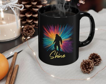 Shine - Bigfoot - Black Mug (11oz, 15oz)