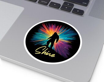 Shine - Bigfoot - Round Stickers, Indoor\Outdoor