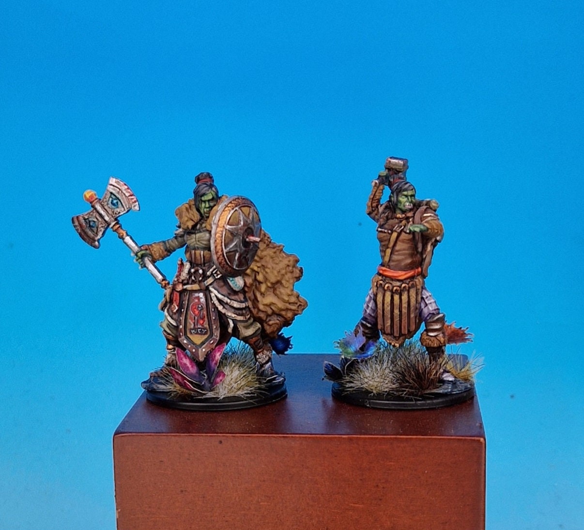 Dungeons and Dragons Halforc Barbarian and Halforc Fighter Pro