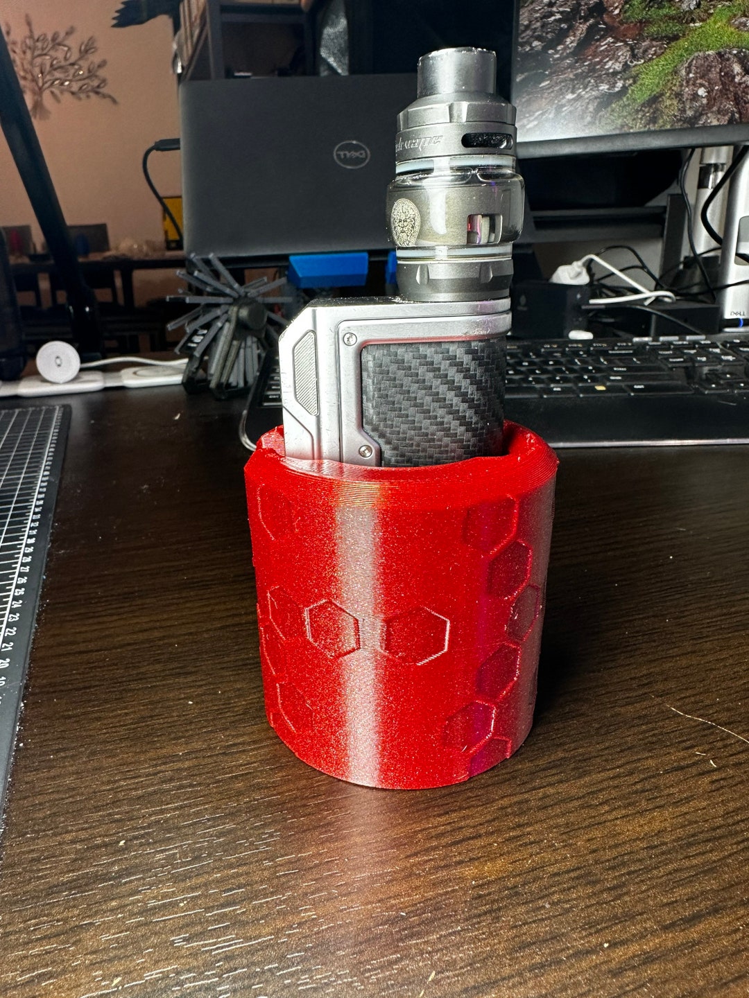 vape mod holder 3-1 Cup Adapter! Geekvape, Lostvape Vaporesso Swag and Any Dual Battery Mod Should Fit! Holds 120ml and 80ml Bottles Too! Flavours:BerryBerg blue lotus vape Pumpkin Disposable Vape North