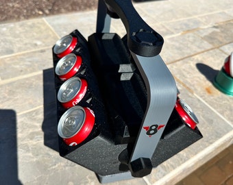V8 Engine Can Cooler: 8-Can 3D Printed Beer Holder