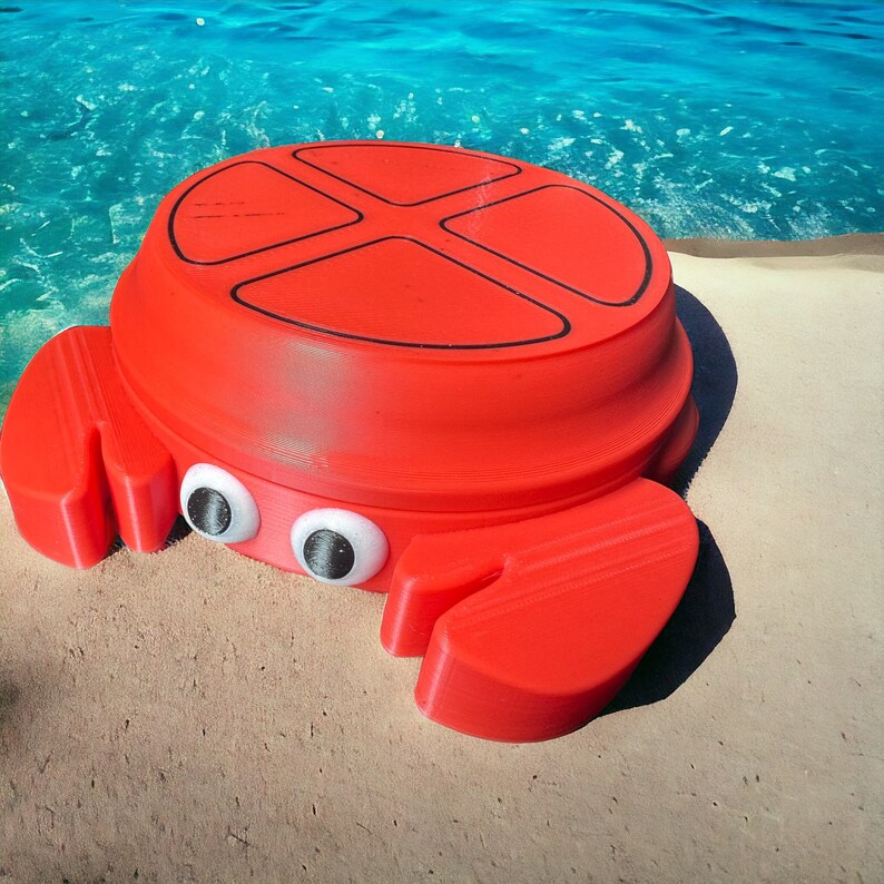 Little, Tikes, Crab, Sandbox, Complete W/moon Sand, and Tools, Lid