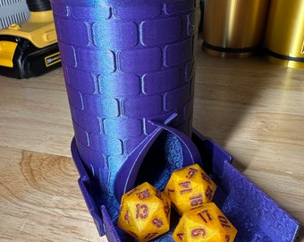 Portable Dice Tower with Storage: Dungeons and Dragons Gaming