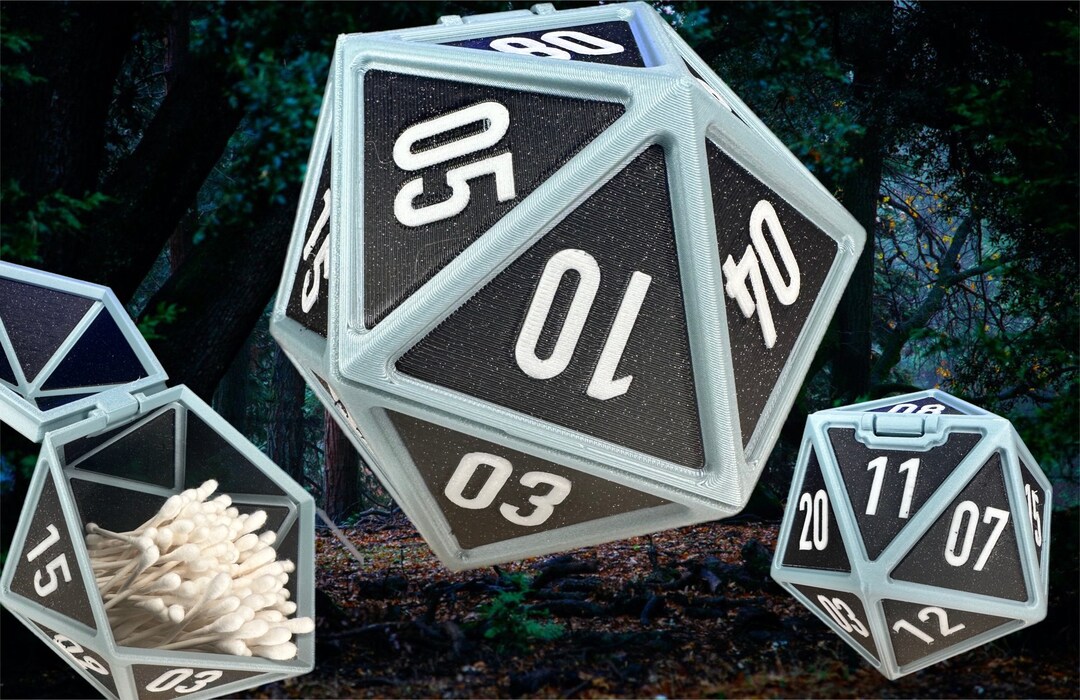 Dungeons and Dragons D20 Dice Container Popcorn Bucket Pen Etsy