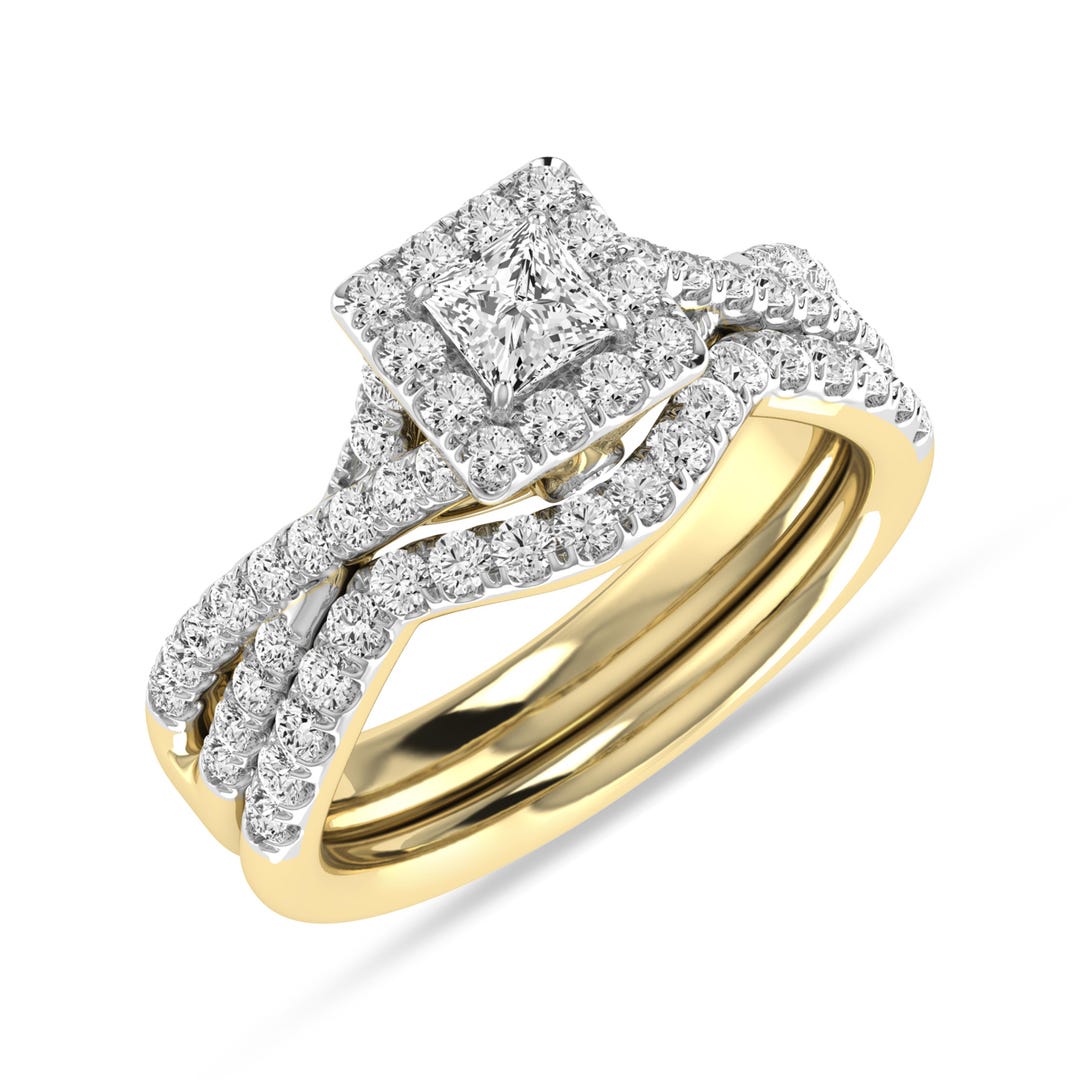 ALESSANDRA BETTINI® 1 Carat Lab Grown Diamond Women's Bridal Ring Set ...