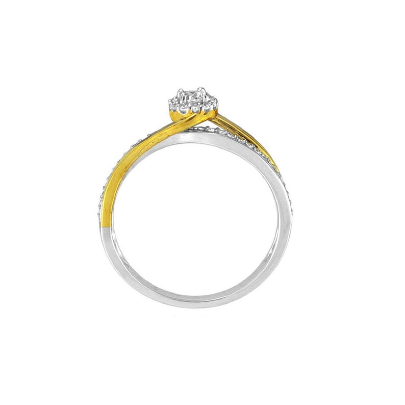 14 Cttw Diamond Twist Promise Ring in 10K Gold