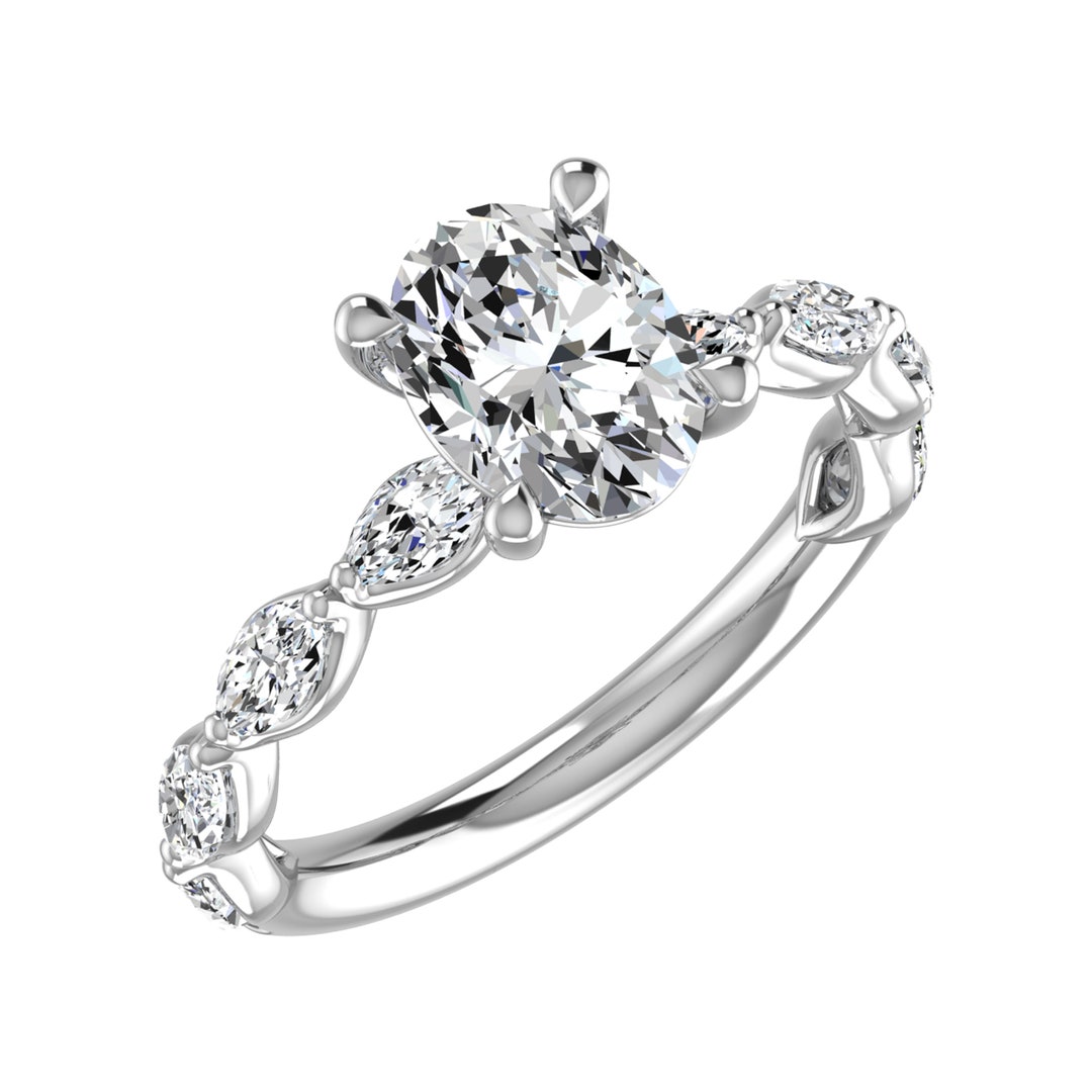 Lab Grown Diamond Ring Engagement Ring Wedding Ring Etsy