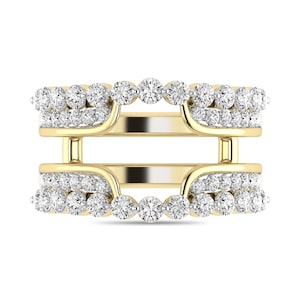 ALESSANDRA BETTINI® Natural Diamond Women&#39;s Enhancer Ring, 1.21 CTTW Round Cut Diamond, 14K/18K Gold, Engagement Enhancer Ring, Women&#39;s Ring