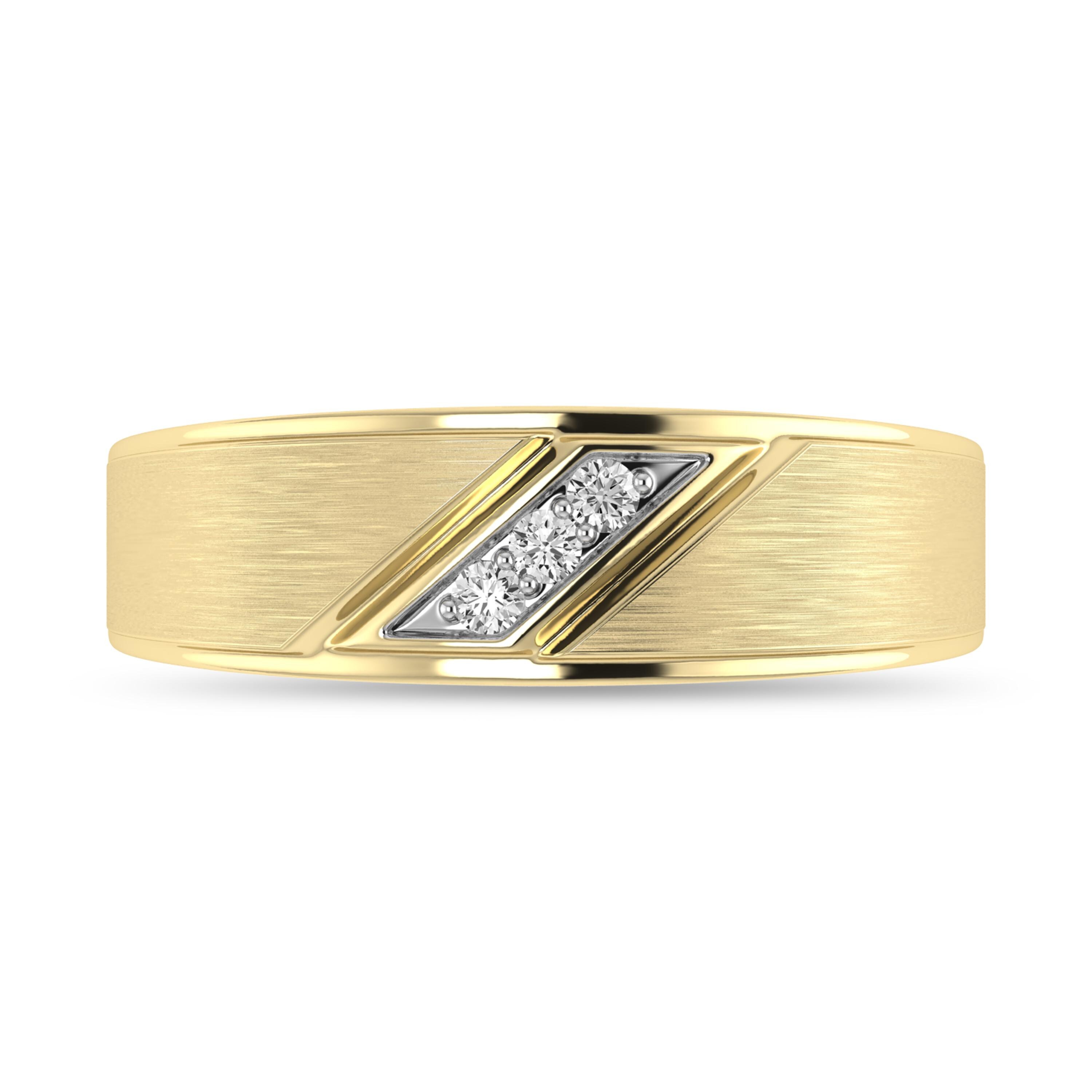 ARCHMAN® 10K/14K White & Yellow Gold 1/10 Cttw Natural Diamond