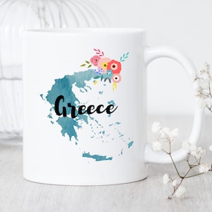 Griechenland / Becher / Griechenland Becher / Griechisches Geschenk / Griechenland Pride / Griechische Kaffeetasse / Griechenland Karte / Griechenland Geschenk / Griechenland Reisegeschenk / Geschenk für Griechen