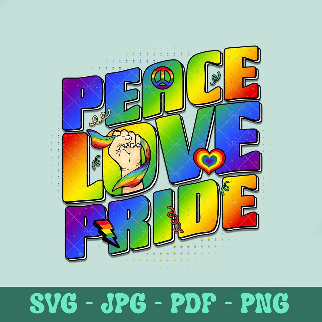 Lgbt Pride SVG PNG Gay Pride Month SVG File for Cricut Lgbt - Etsy Israel