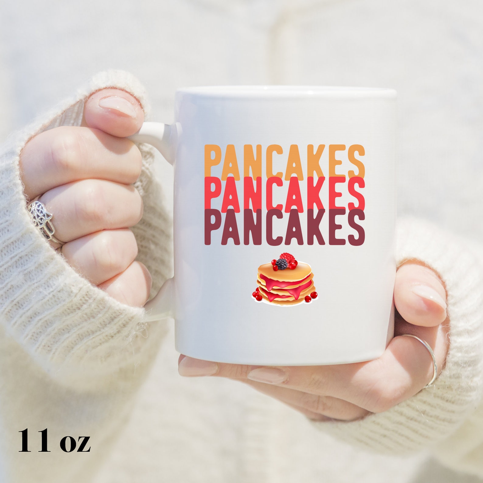 Pancakes / Mug / Pancake Mug / Pancake Lover Gift / Foodie Mug Etsy