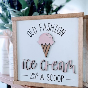 Ice cream sign