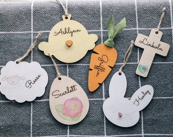 Easter basket  name ornaments