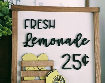 Fresh Lemonade sign