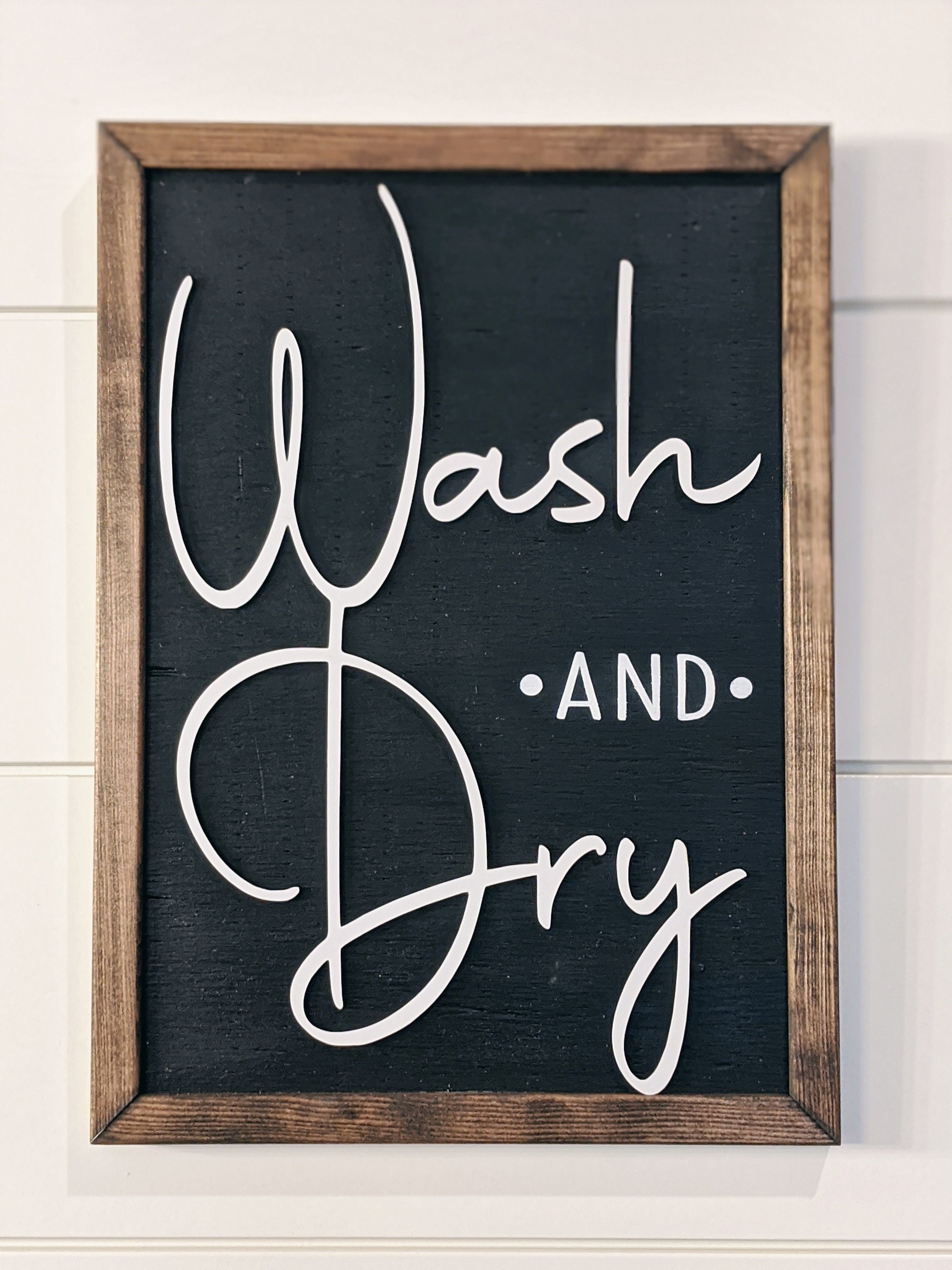 Señal de lavado y lavandería seca | Etsy