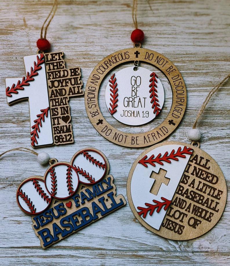 Religious Baseball Ornaments - Etsy
