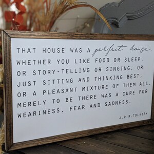 J.R.R. Tolkien quote sign