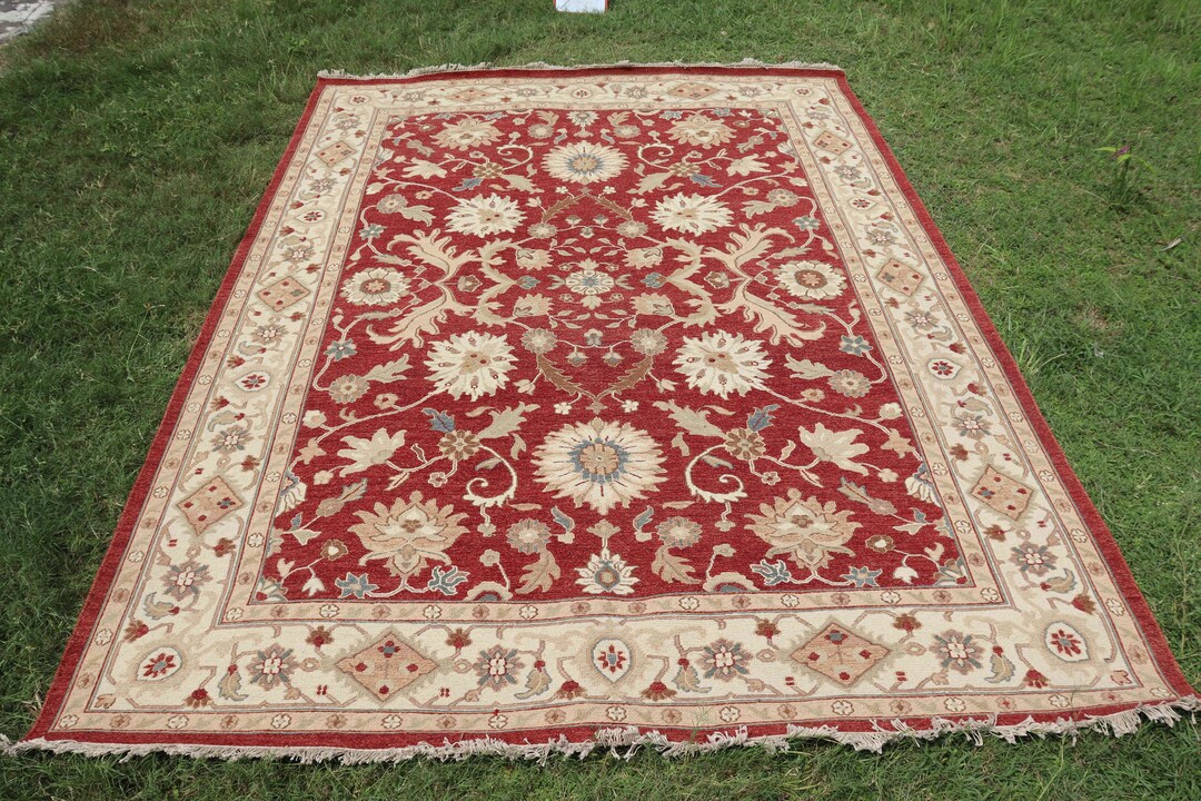 RED Vintage Wool Rug Turkish Decorative Kilim Bohemian Rug Etsy