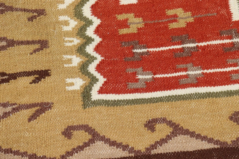 Southwestern Hand Woven Rugs Kilim Dhurry Wool Rug 8x10 Feet Etsy