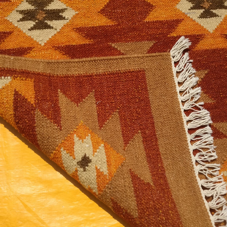 2.6x10 Feet Red Kilim Rug Runner Stair Rug Hallway Runner Rug Etsy