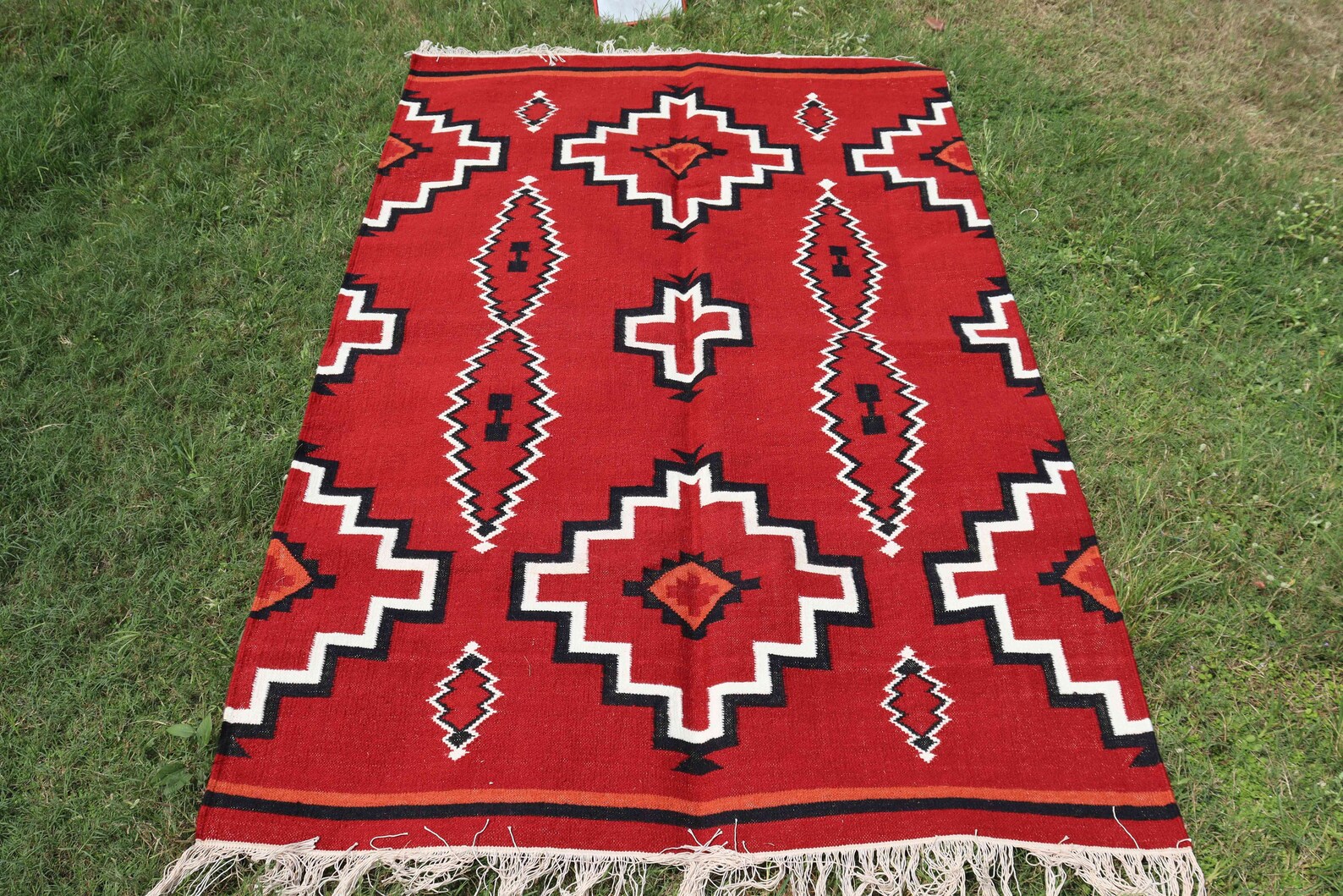 Southwestern Rug 5x8 Wool Rug Southwestern Rug Bohemian Etsy