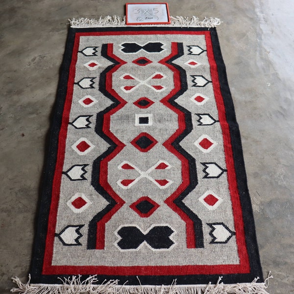 3’x5’ Native American Rug Etsy