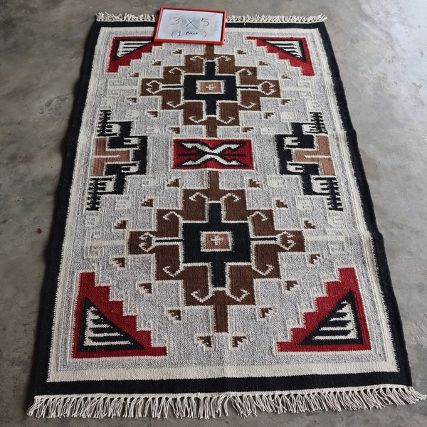 3’x5’ Native American Rug Etsy