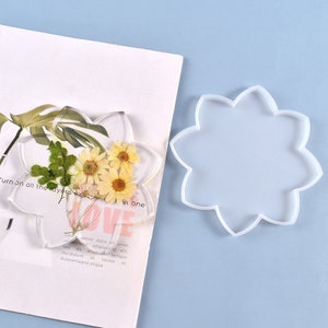 LET'S RESIN Coaster Mold Kit With 10pcs Square and Round Coaster