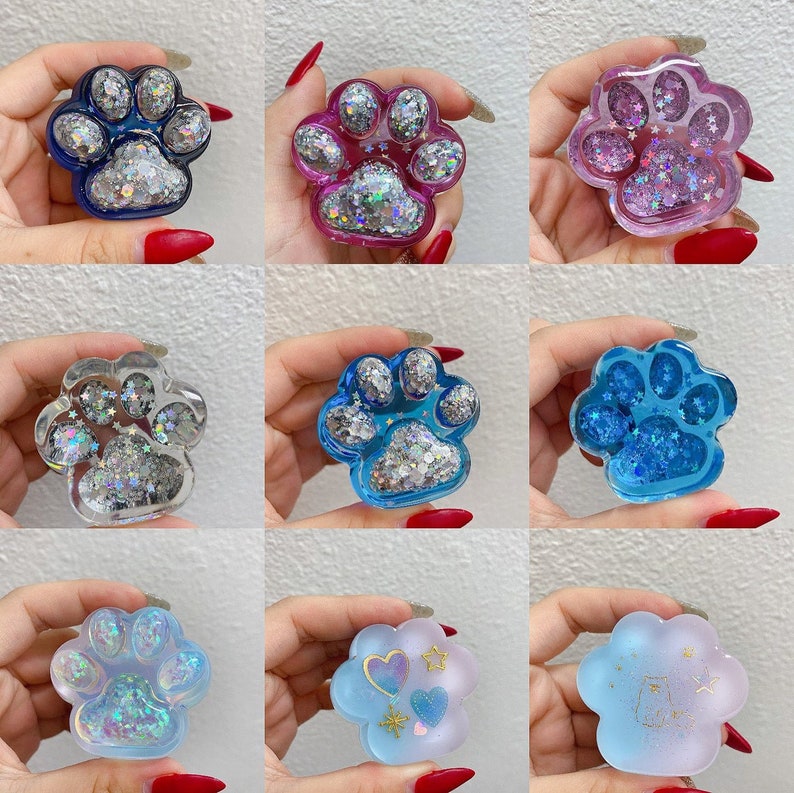 Cat Claw Keychain Resin Moldskawai Cat's Paw Silicone Etsy