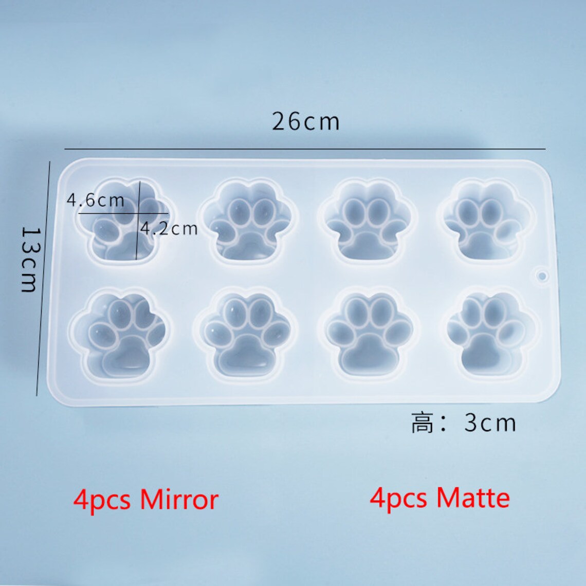 Cat Claw Keychain Resin Moldskawai Cat's Paw Silicone Etsy