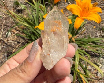 Natural Pineapple Quartz Cluster, Madagascar Candle Quartz, Raw Crystal Mineral Specimen, Healing Stone, Collectible Quartz Crystal,A611