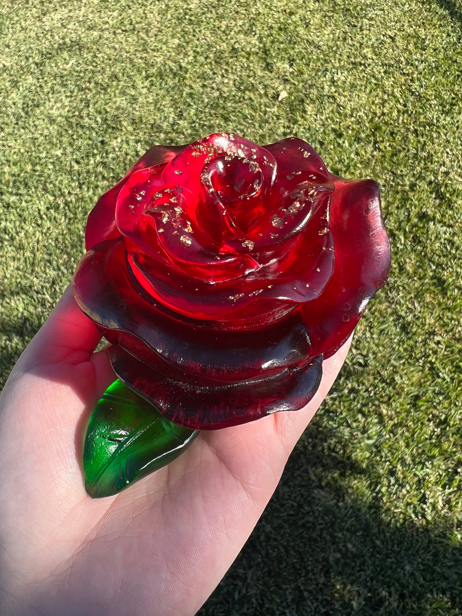 Resin Red Rose Storage Box Love Rose Storagejewelry Storage Etsy