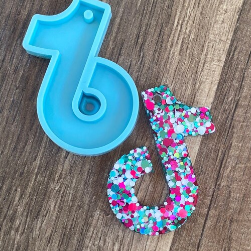 Tiktok Silicone Mold Musical Note resin mold Silicone resin mould, pendant molds, UV resin mold,craft jewelry making molds