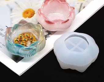 lotus Candle Holder Mold - Resin Mould - Resin Molds - Tea Light Mold - Silicone Mold - Silicone Molds - Resin Mold