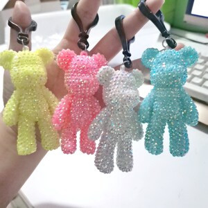 DIY Diamond Painting Rhinestone Bear making kit, Keychain Material package,DIY Gift ,Make a gift Material package, Non-finished product！