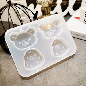 Rilakkuma resin mold Teddy Bear Silicone Resin Mold Epoxy Resin Mold manual DIY craft tool supplies US