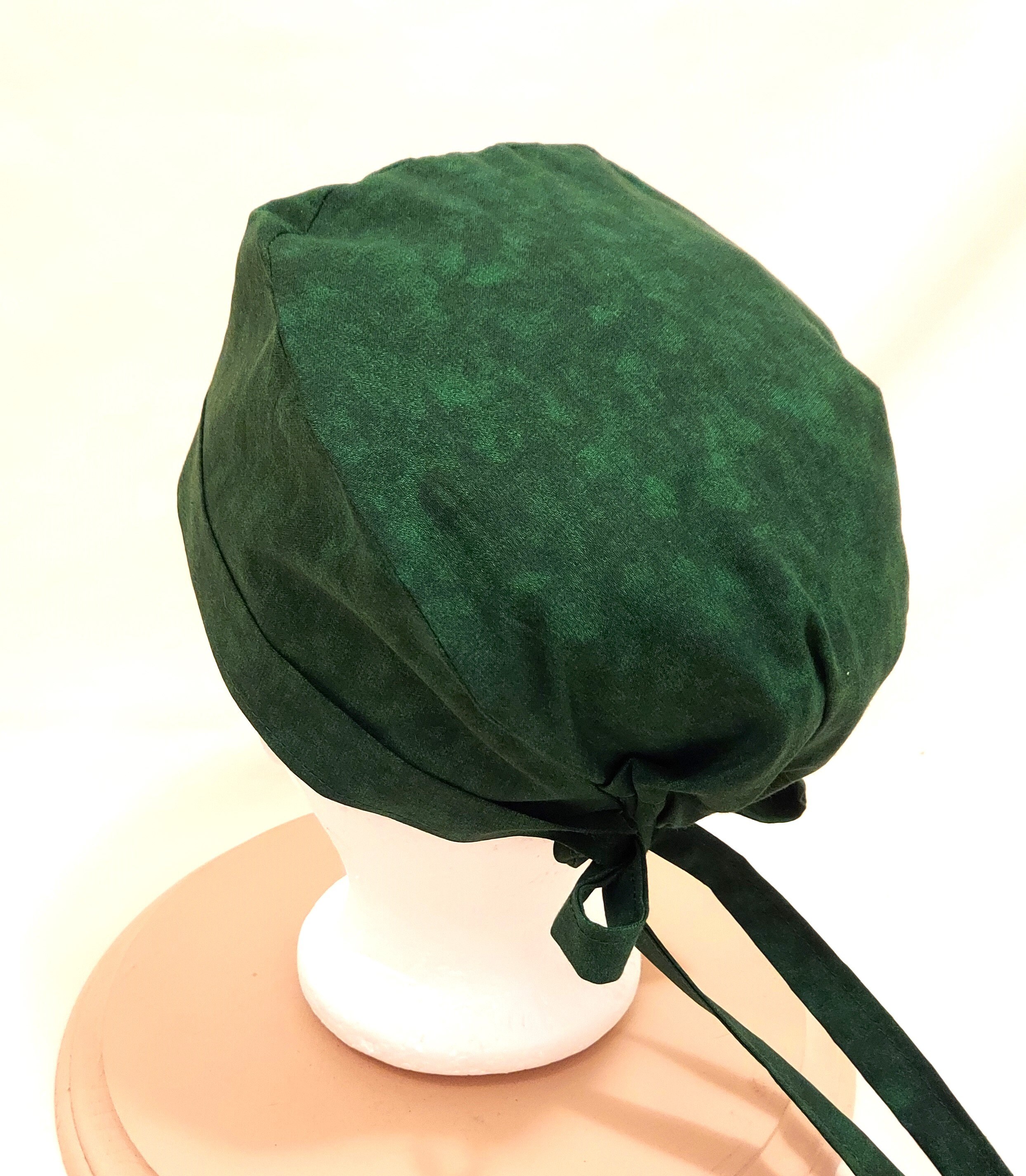 Green Scrub Cap Custom Orders 2 Sizes Wear With Rim Etsy