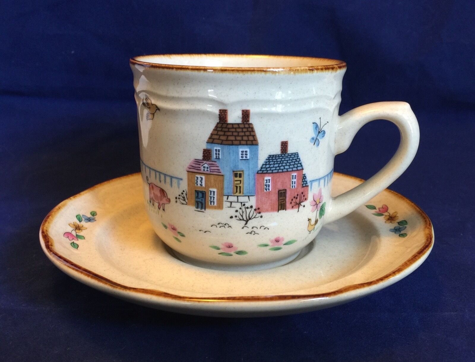Heartland Village Collection Coffee Cups or Tea Cups and Saucers