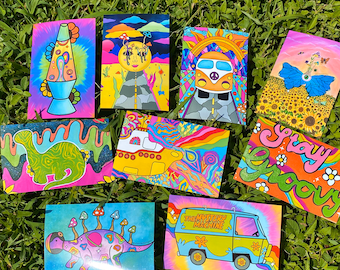 Trippy Painting Etsy trippy painting etsy