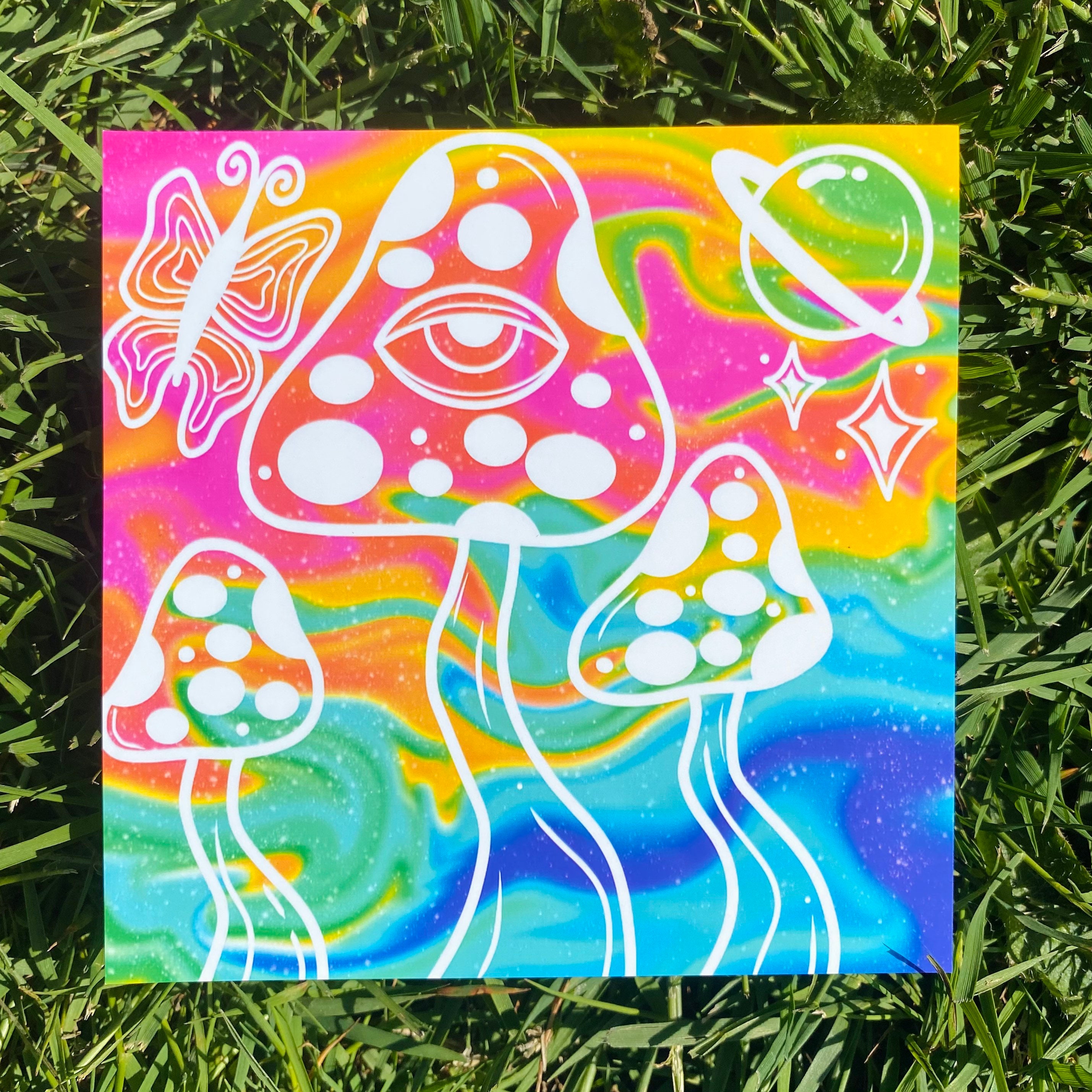 Trippy Square Prints - Etsy