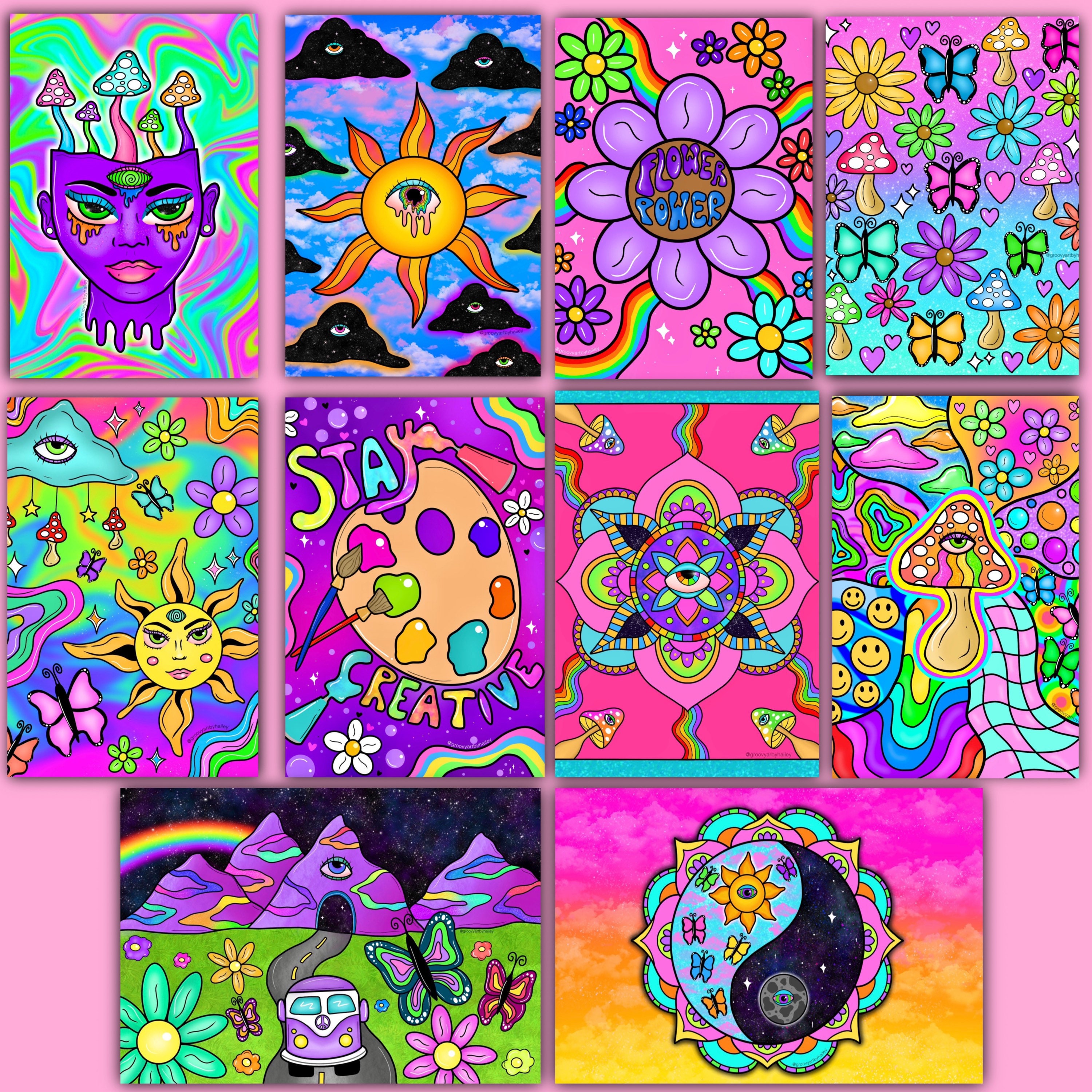 ロッキンジェリービーンPsychedelic Baby Giclee Print Rockin Jelly Bean Art Graphics
