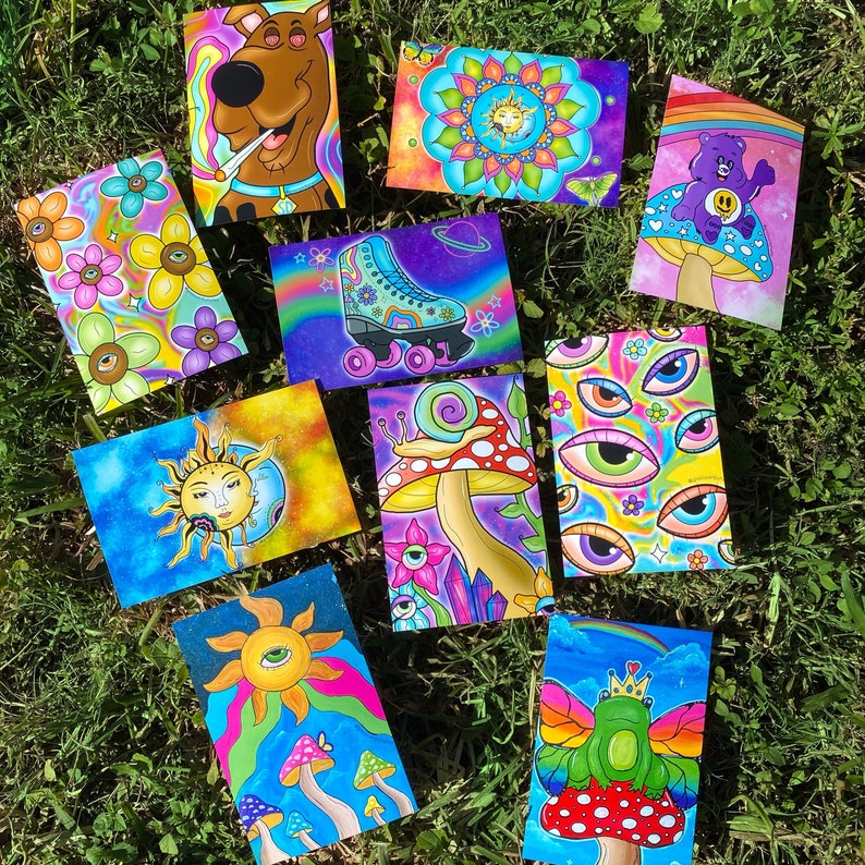 Mini trippy prints 