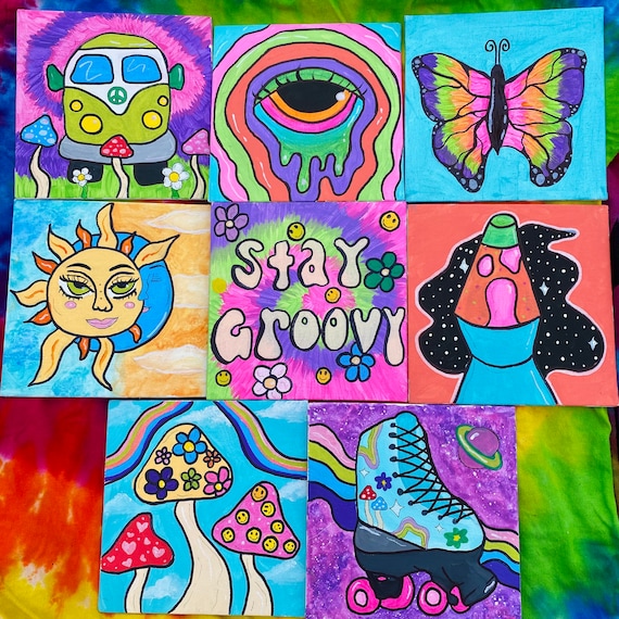 Trippy Mini Canvases 