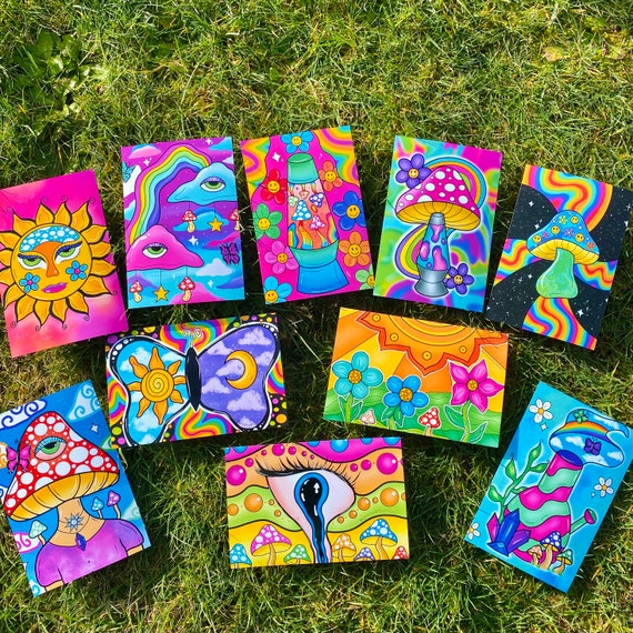 Trippy Mini Canvases 