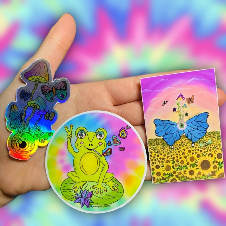 Trippy stickers 