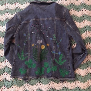 Virginia Wildflower Painted Denim Jacket