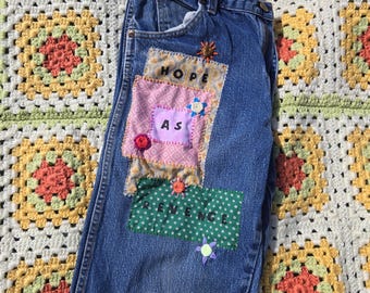 Hope As Revenge Patchwork Jeans